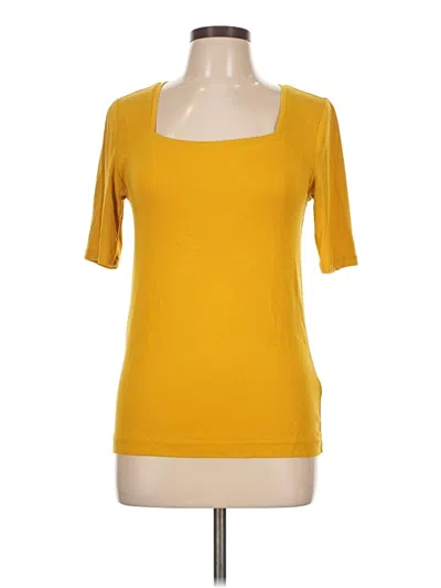 Pre-owned Amazon Essentials 3/4 Sleeve T-shirt In Yellow