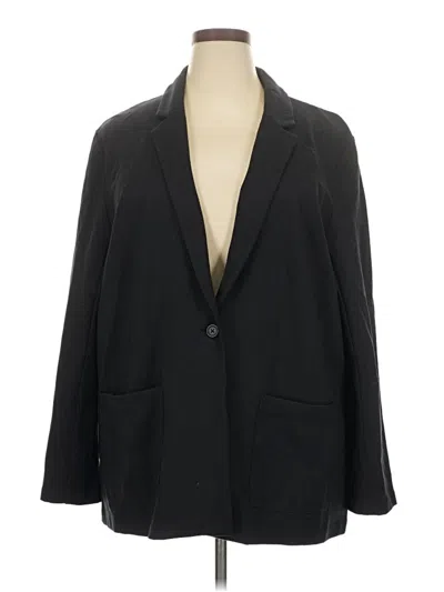 Pre-owned Amazon Essentials Blazer Jacket In Black