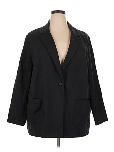 Pre-owned Amazon Essentials Blazer Jacket In Black