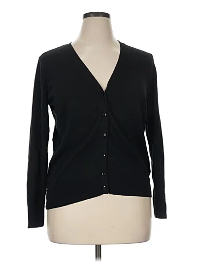 Pre-owned Amazon Essentials Cardigan Sweater In Black