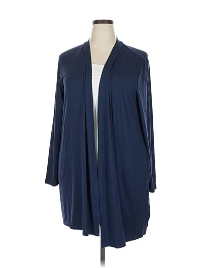 Pre-owned Amazon Essentials Cardigan Sweater In Blue