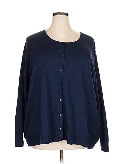 Pre-owned Amazon Essentials Cardigan Sweater In Blue