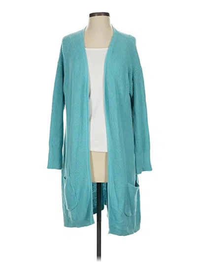 Pre-owned Amazon Essentials Cardigan Sweater In Blue