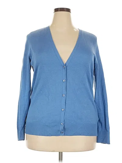 Pre-owned Amazon Essentials Cardigan Sweater In Blue