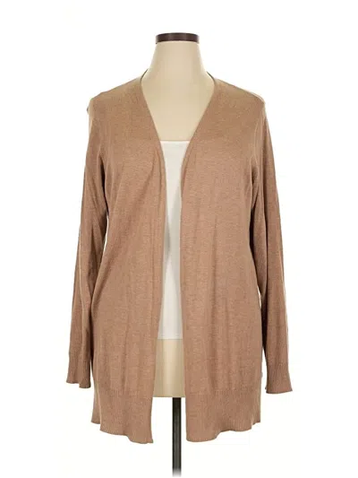 Pre-owned Amazon Essentials Cardigan Sweater In Brown