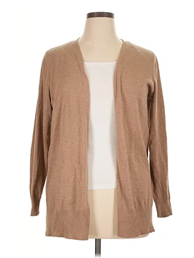 Pre-owned Amazon Essentials Cardigan Sweater In Brown