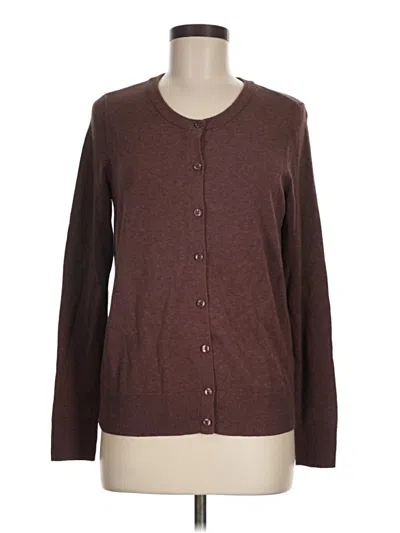 Pre-owned Amazon Essentials Cardigan Sweater In Brown