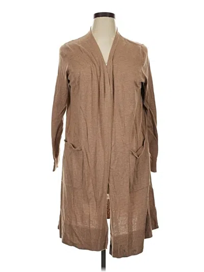 Pre-owned Amazon Essentials Cardigan Sweater In Brown