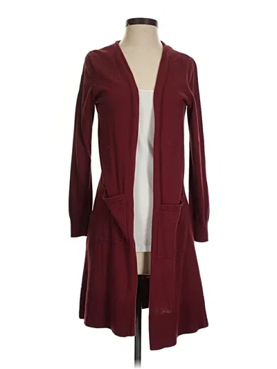 Pre-owned Amazon Essentials Cardigan Sweater In Burgundy