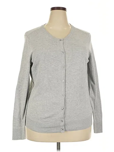 Pre-owned Amazon Essentials Cardigan Sweater In Gray