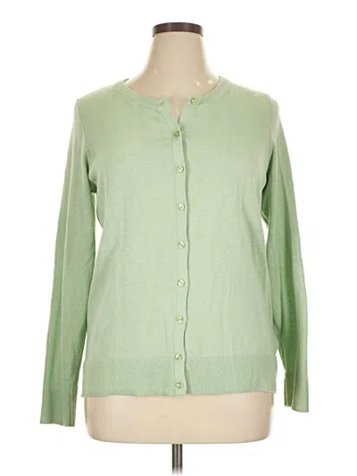 Pre-owned Amazon Essentials Cardigan Sweater In Green