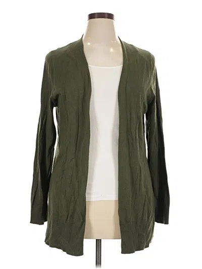 Pre-owned Amazon Essentials Cardigan Sweater In Green