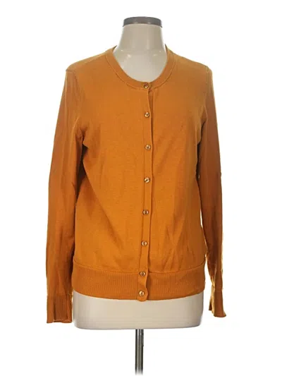 Pre-owned Amazon Essentials Cardigan Sweater In Orange