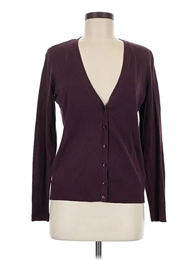 Pre-owned Amazon Essentials Cardigan Sweater In Purple