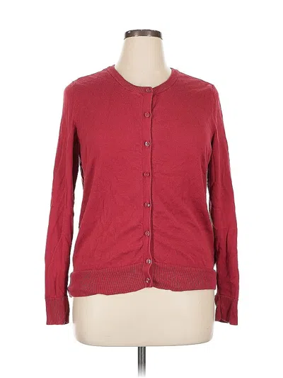 Pre-owned Amazon Essentials Cardigan Sweater In Red
