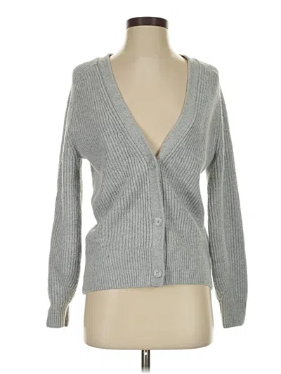 Pre-owned Amazon Essentials Cardigan Sweater In Silver