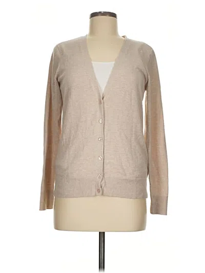 Pre-owned Amazon Essentials Cardigan Sweater In Tan