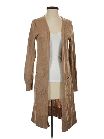 Pre-owned Amazon Essentials Cardigan Sweater In Tan