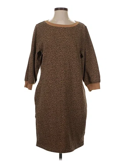 Pre-owned Amazon Essentials Casual Dress In Brown