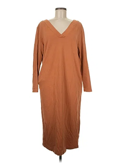 Pre-owned Amazon Essentials Casual Dress In Brown