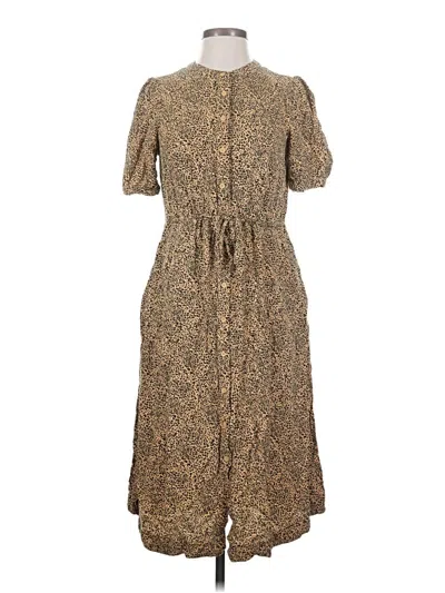 Pre-owned Amazon Essentials Casual Dress In Brown