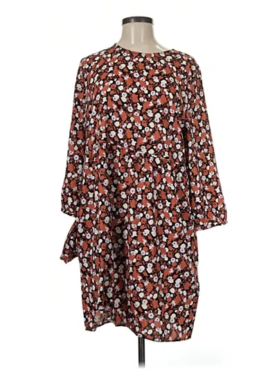 Pre-owned Amazon Essentials Casual Dress In Brown