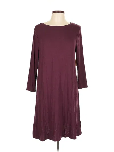 Pre-owned Amazon Essentials Casual Dress In Burgundy