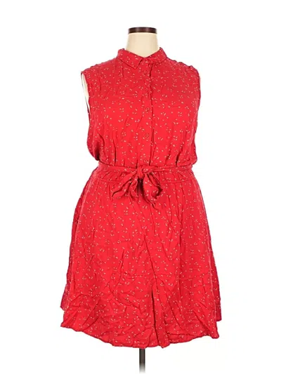 Pre-owned Amazon Essentials Casual Dress In Red