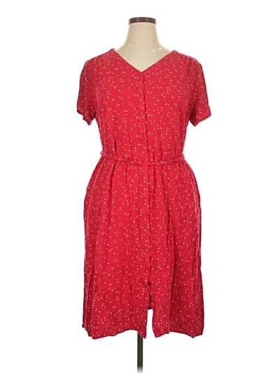 Pre-owned Amazon Essentials Casual Dress In Red