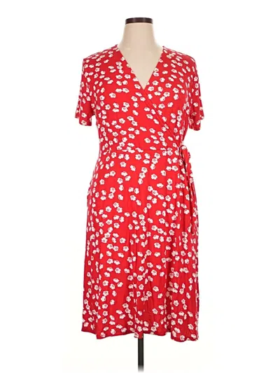 Pre-owned Amazon Essentials Casual Dress In Red