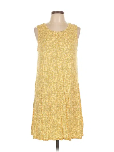 Pre-owned Amazon Essentials Casual Dress In Yellow
