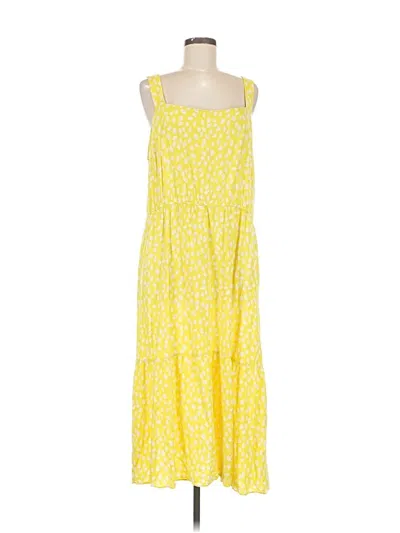 Pre-owned Amazon Essentials Casual Dress In Yellow