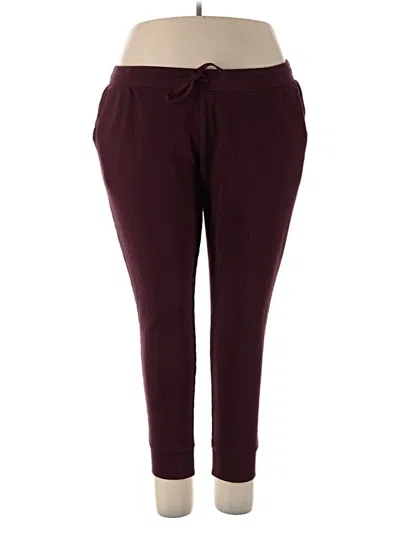 Pre-owned Amazon Essentials Casual Pants In Burgundy