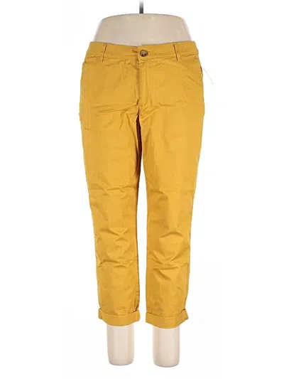 Pre-owned Amazon Essentials Casual Pants In Yellow