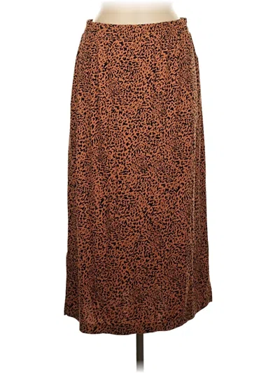Pre-owned Amazon Essentials Casual Skirt In Brown