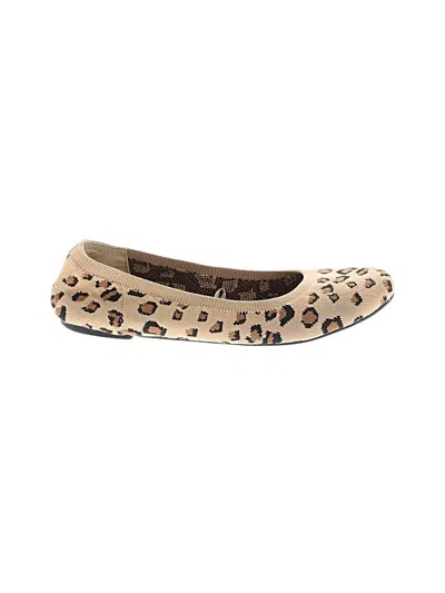 Pre-owned Amazon Essentials Flats In Tan
