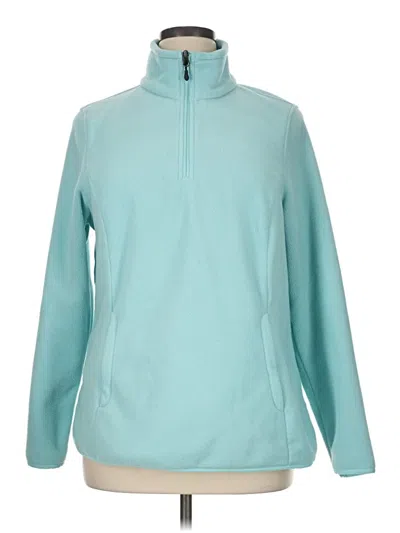 Pre-owned Amazon Essentials Fleece Jacket In Teal