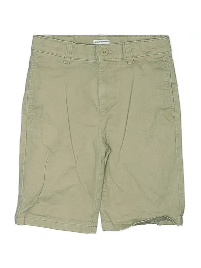 Pre-owned Amazon Essentials Kids' Khaki Shorts In Green