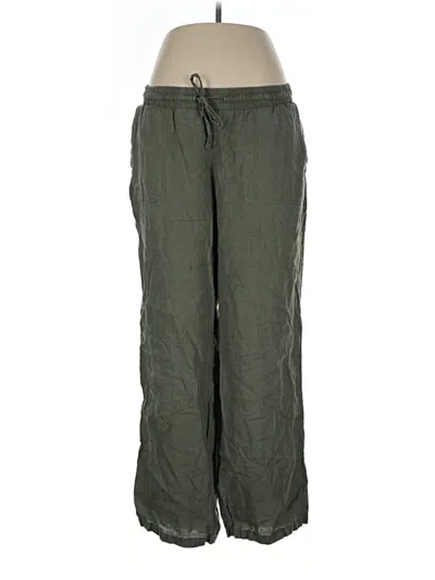 Pre-owned Amazon Essentials Linen Pants In Green