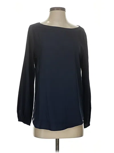 Pre-owned Amazon Essentials Long Sleeve Blouse In Blue