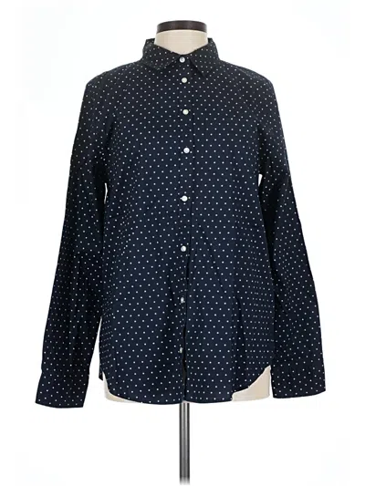 Pre-owned Amazon Essentials Long Sleeve Button Down Shirt In Blue