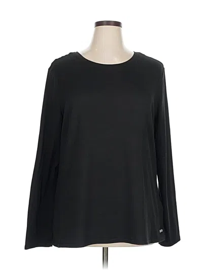 Pre-owned Amazon Essentials Long Sleeve T-shirt In Black