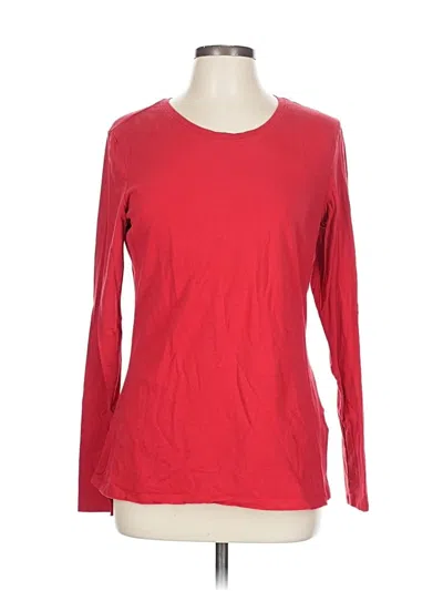 Pre-owned Amazon Essentials Long Sleeve T-shirt In Red