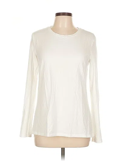 Pre-owned Amazon Essentials Long Sleeve T-shirt In White
