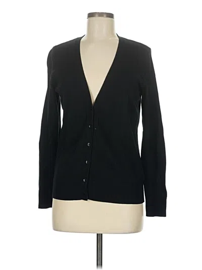 Pre-owned Amazon Essentials Long Sleeve Top Black Plunge Neckline Tops