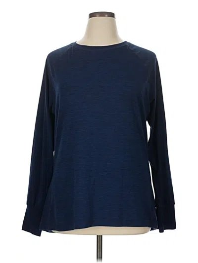 Pre-owned Amazon Essentials Long Sleeve T-shirt In Blue