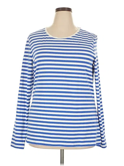 Pre-owned Amazon Essentials Long Sleeve T-shirt In Blue