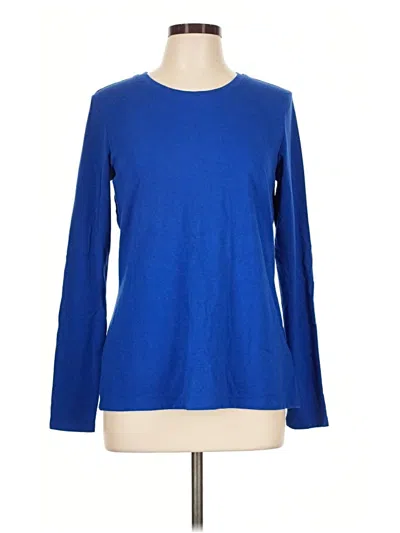 Pre-owned Amazon Essentials Long Sleeve T-shirt In Blue