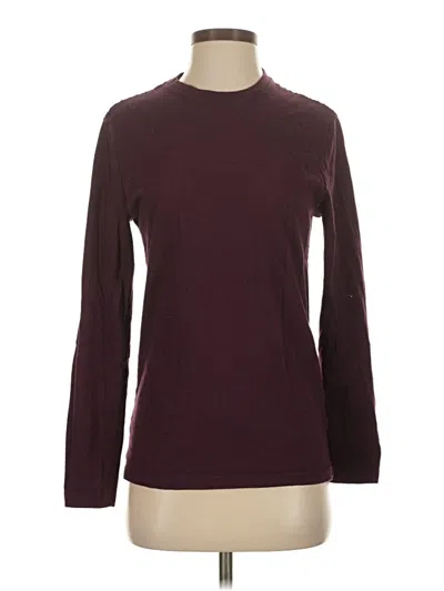 Pre-owned Amazon Essentials Long Sleeve T-shirt In Burgundy
