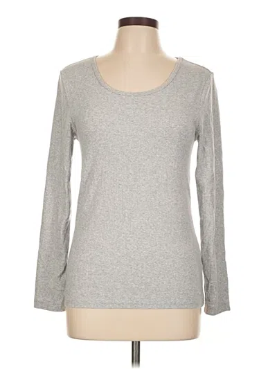 Pre-owned Amazon Essentials Long Sleeve T-shirt In Gray